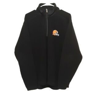 Cleveland Browns Quarter Zip Pullover Mens Medium